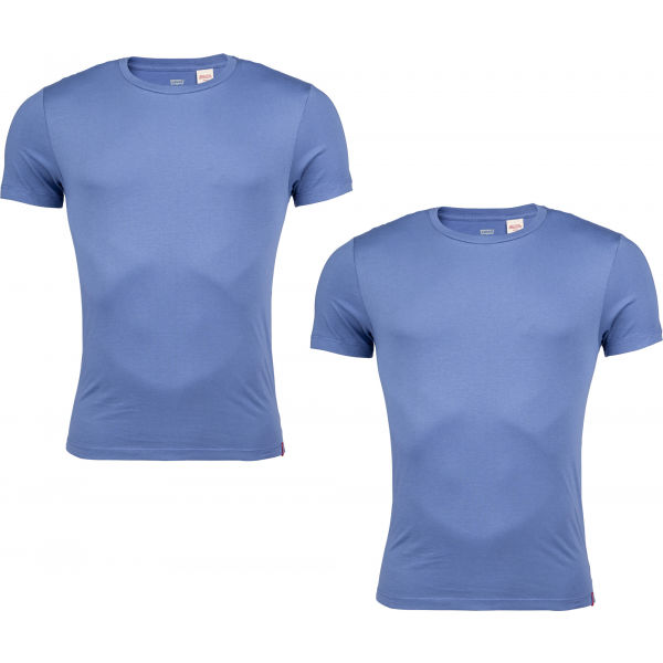 Levi's SLIM 2PK CREWNECK 1 Férfi póló, kék, méret M