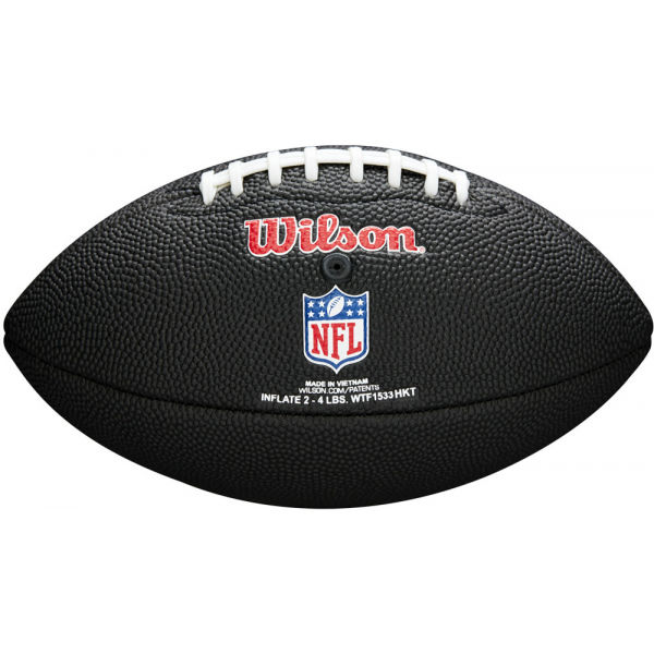 Wilson MINI NFL TEAM SOFT TOUCH FB BL CL Мини топка, черно, Veľkosť Os