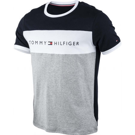 tommy hilfiger black and white t shirt