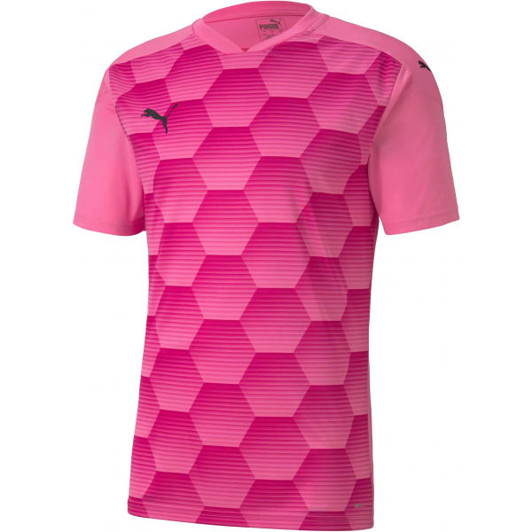 Puma TEAMFINAL 21 GRAPHIC JERSEY Férfi sportpóló, rózsaszín, méret XXL