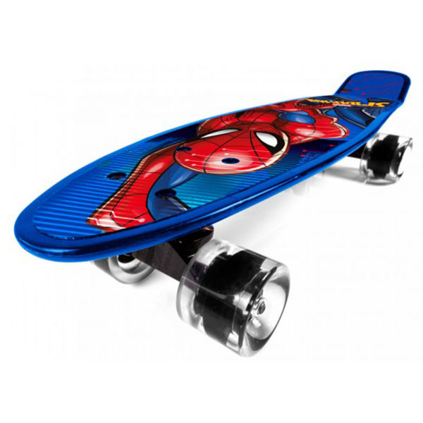 Disney SPIDERMAN Skateboard, Blau, Größe Os