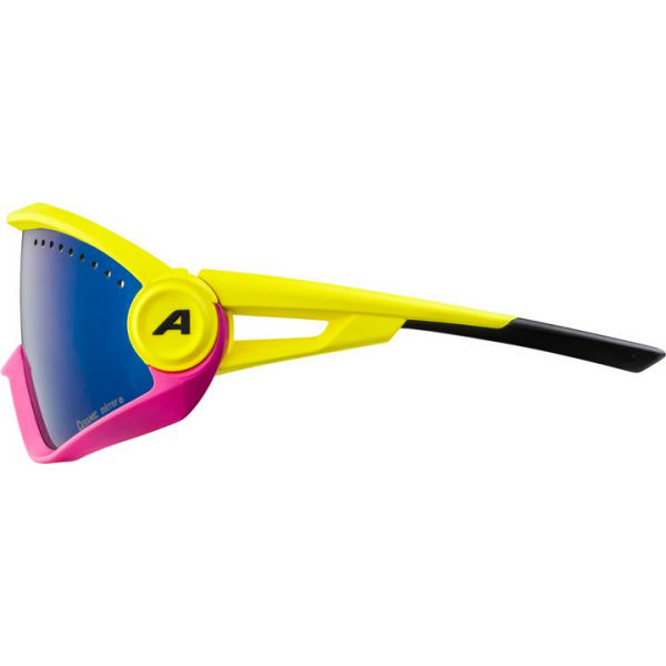 Alpina Sports 5W1NG CM Modische Sonnenbrille, Gelb, Größe Os