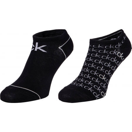 Dámské ponožky - Calvin Klein WOMEN LINER 2P REPEAT LOGO CALLIE - 1