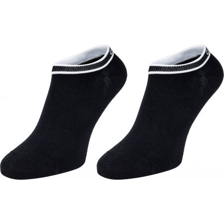Calvin Klein WOMEN LINER 2P LOGO CUFF STRIPE SPENCER - Women's socks