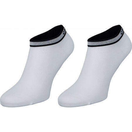 Calvin Klein WOMEN LINER 2P LOGO CUFF STRIPE SPENCER - Dámske ponožky