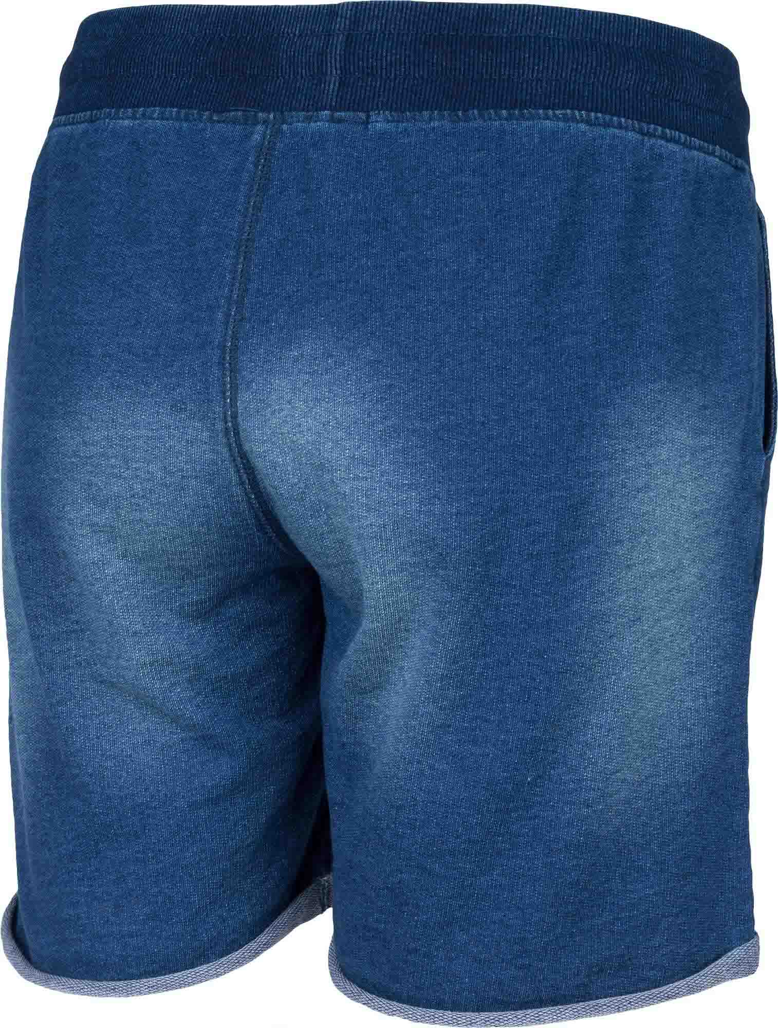 Pantaloni scurți damă cu aspect de blugi