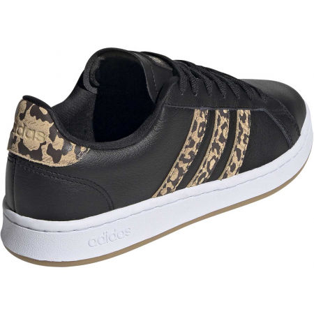 adidas grand court trainers leopard