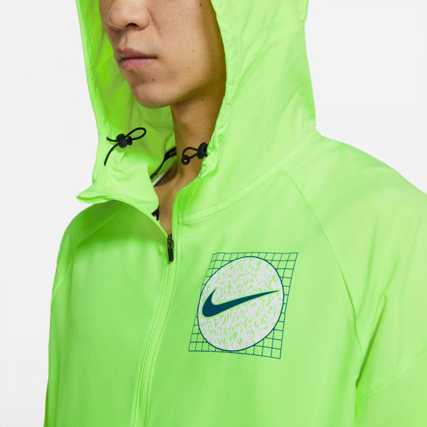 Nike ESSNTL JKT WR GX M Herren Laufjacke, Reflektierendes Neon, Größe L