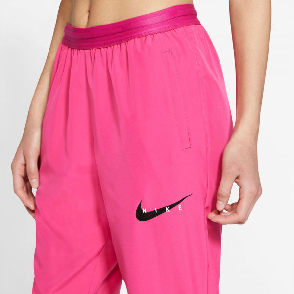 Nike SWOOSH RUN TRK PANT W Damen Sporthose, Rosa, Größe S