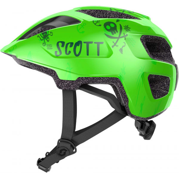 Scott SPUNTO KID Gyerek kerékpáros bukósisak, zöld, méret (46 - 53)