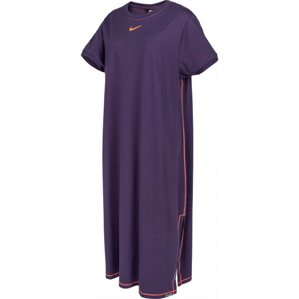 Nike NSW ICN CLSH MAXI DRS PLUS W Plus Size Kleid, Violett, Größe 3x