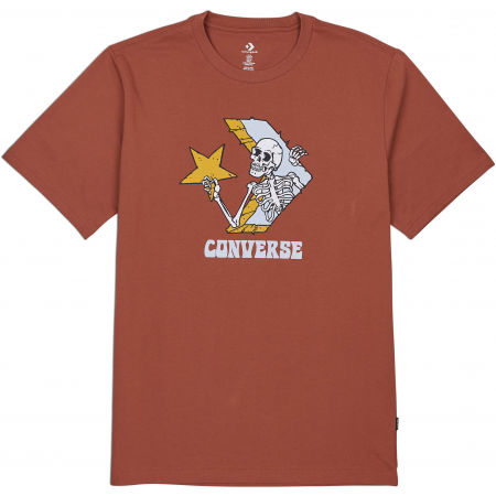 Converse SKULL GRAPHIC LOGO 1 SHORT SLEEVE TEE - Мъжка тениска
