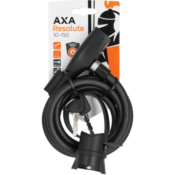 AXA RESOLUTE 10-150 Катинар с кабел, черно, Veľkosť Os