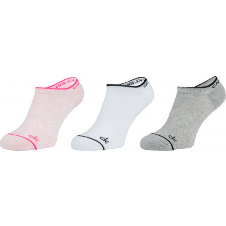 Calvin Klein WOMENS 3PK NO SHOW ATHLEISURE REESE - Dámské ponožky