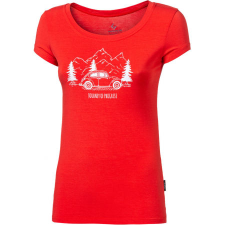 PROGRESS LIBERTA BEETLE - Women's bamboo T-shirt with a print