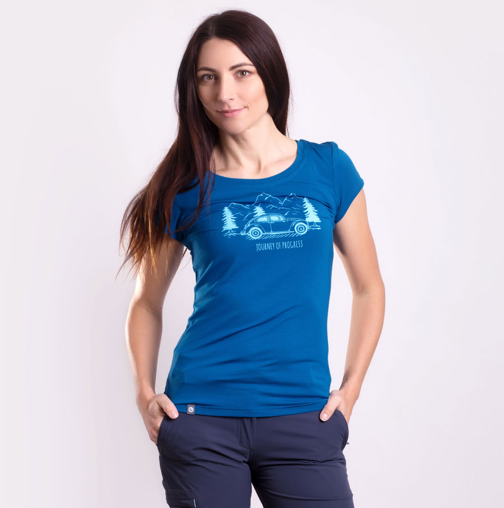 Women's bamboo T-shirt with a print