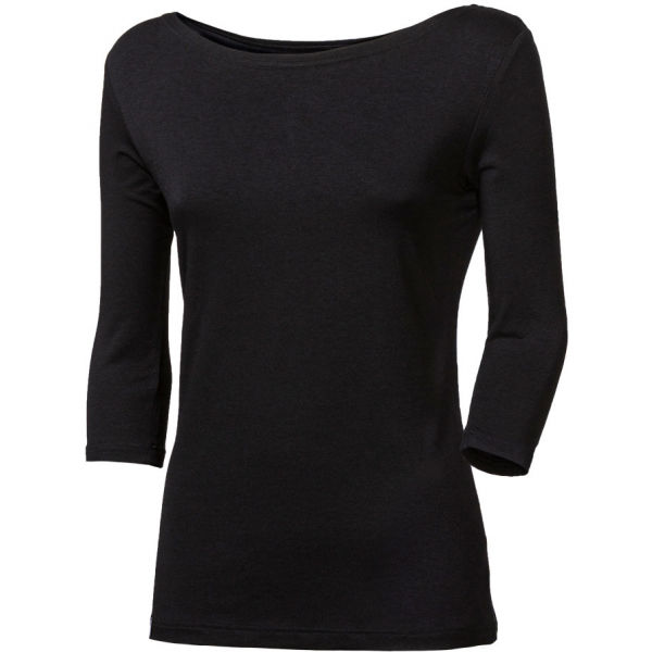 PROGRESS ANIKA Дамска блуза с 3/4 ръкави, черно, размер