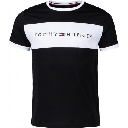 Tommy Hilfiger CN SS TEE LOGO FLAG - Pánske tričko