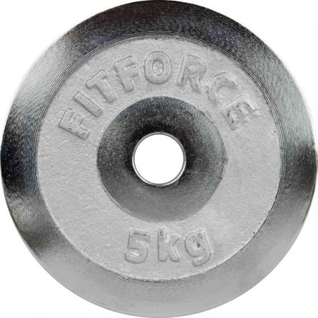 Fitforce WEIGHT DISC PLATE 5KG CHROME 30MM - Weight Disc Plate