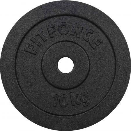 Fitforce DISC GREUTATE 10KG NEGRU 30MM - Disc greutate