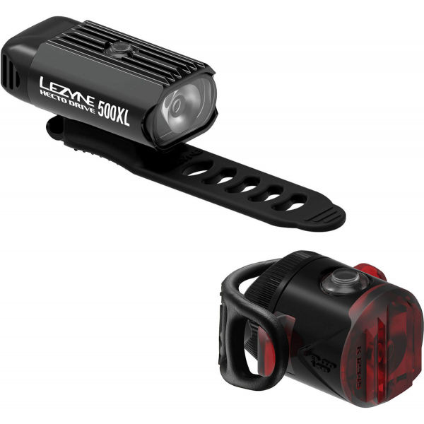 Lezyne HECTO DRIVE 500XL / FEMTO USB PAIR Lámpa szett, fekete, méret os