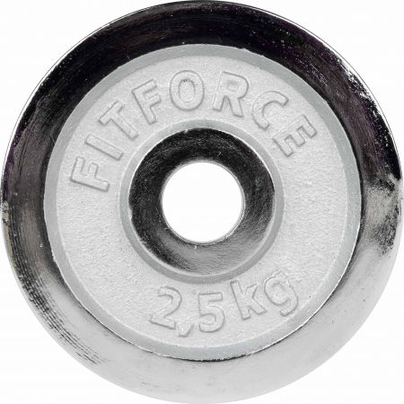 Fitforce WEIGHT DISC PLATE 2.5KG CHROME 30MM - Weight Disc Plate