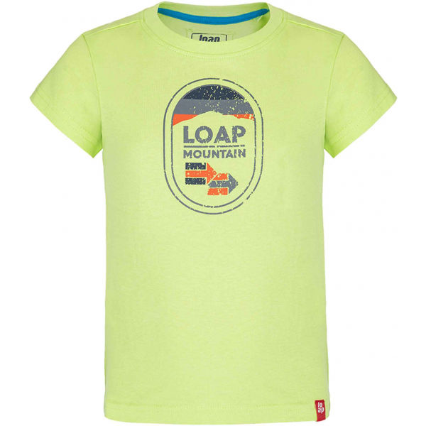 Loap BAMSY Fiú póló, világoszöld, méret 112-116