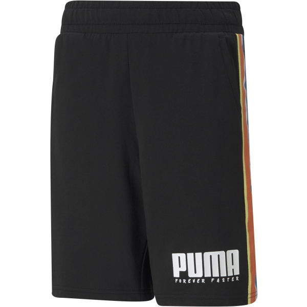 Puma ALPHA TAPE SHORTS Спортни къси панталони за момчета, черно, размер