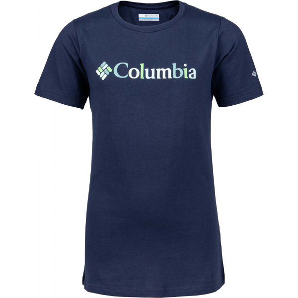 Columbia SWEAT PINES GRAPHIC SHORT SLEEVE TEE Gyerek póló, sötétkék, méret S