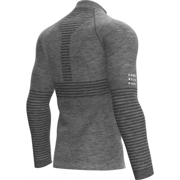 Compressport SEAMLESS ZIP SWEATSHIRT Sweatshirt, Grau, Größe M