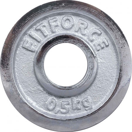 Fitforce WEIGHT DISC PLATE 0,5KG CHROME 30MM - Weight Disc Plate