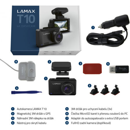 Kamera samochodowa - LAMAX T10 4K GPS - 6