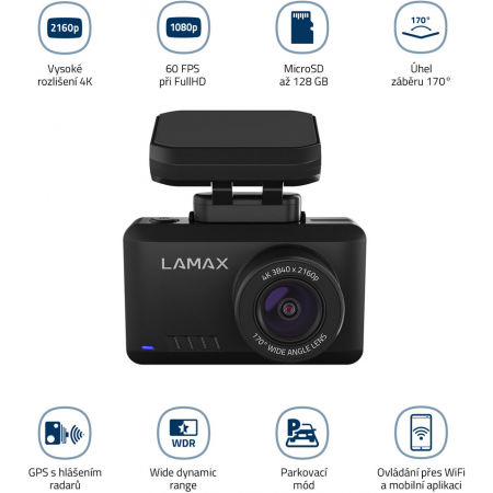 Kamera samochodowa - LAMAX T10 4K GPS - 5