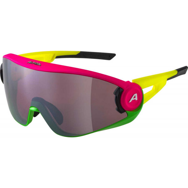 Alpina Sports 5W1NG Q+CM Слънчеви очила, розово, Veľkosť Os