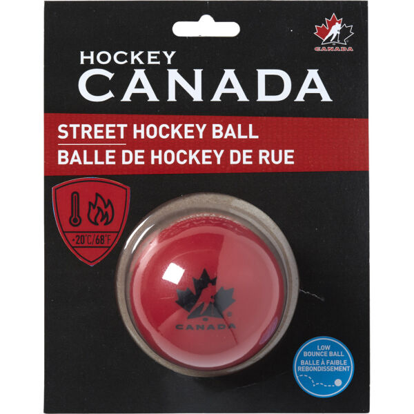 HOCKEY CANADA HOCKEY BALL HARD Хокейно топче, червено, Veľkosť Os