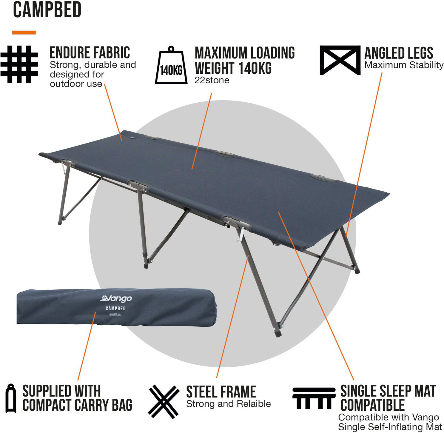 Camping bed