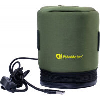 Heated gas canister cover