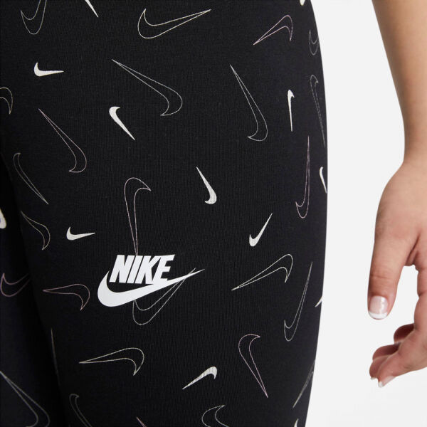 Nike NSW FAVORITES AOP LEGGING G Mädchen Leggings, Schwarz, Größe S