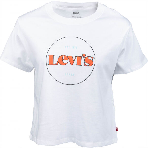 Levi's GRAPHIC VARSITY TEE NEW CIRCLE Női póló, fehér, méret L