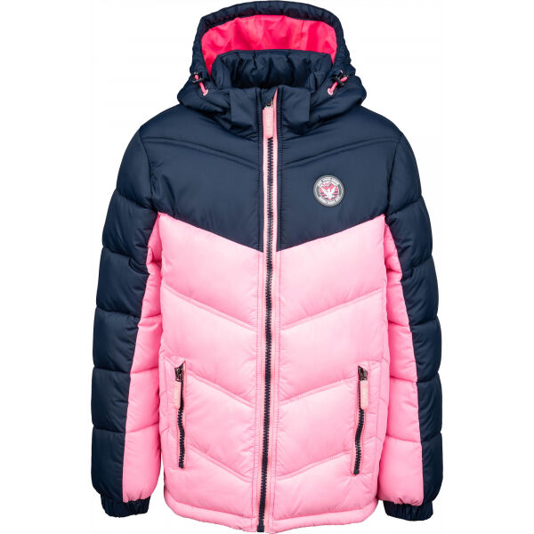 Lewro TREVOR Lány steppelt kabát, rózsaszín, méret 116/122