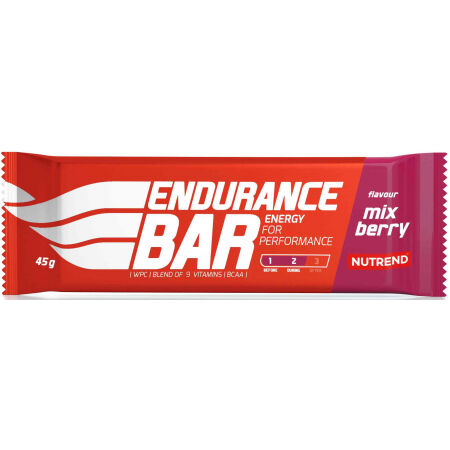 Nutrend ENDURANCE BAR, 45 G, MIX BERRY - Energetická tyčinka