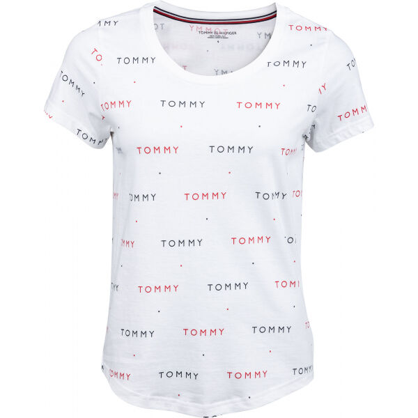 Tommy Hilfiger SS TEE PRINT Női póló, fehér, méret S