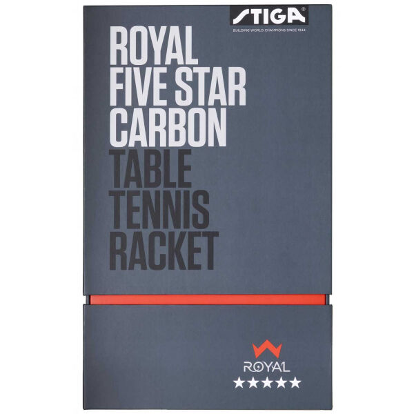 Stiga ROYAL 5 STAR CARBON Tischtennisschläger, Rot, Größe Os