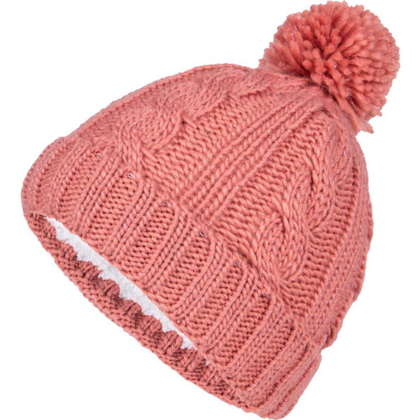 Lewro CHIA Плетена шапка за момичета, розово, размер