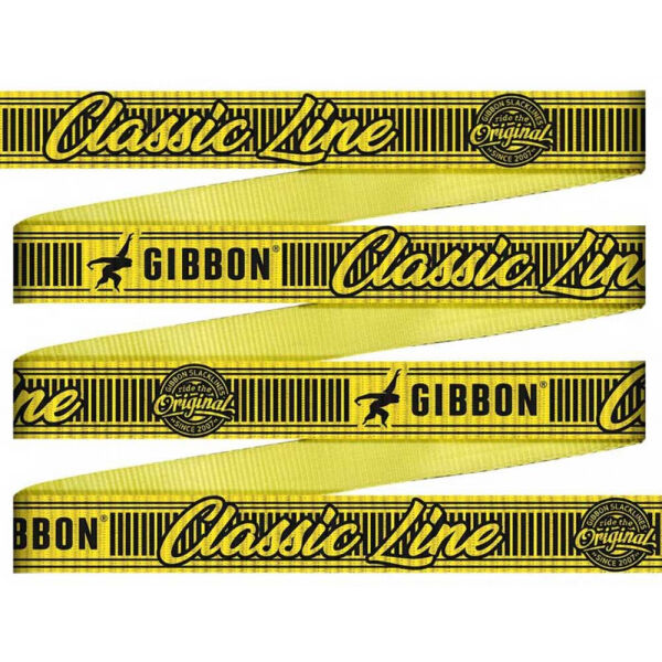GIBBON CLASSICLINE TREEWEAR SET Лента за SLACKLINE, жълто, Veľkosť Os