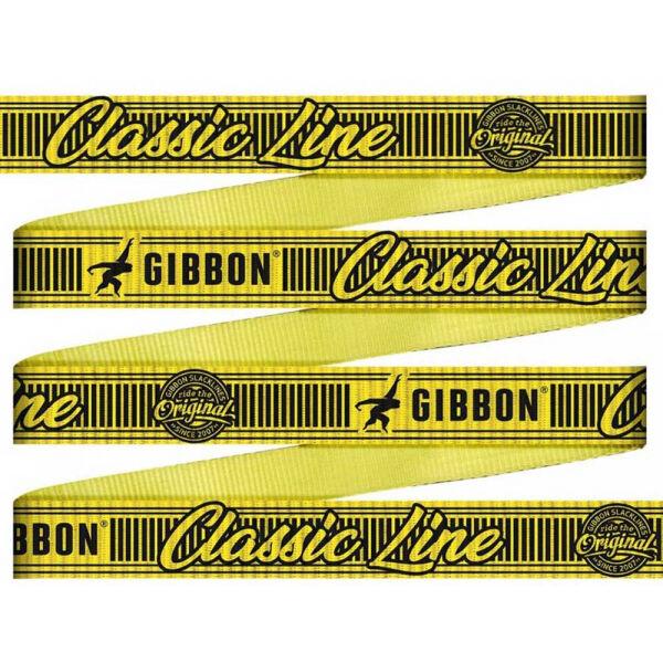 GIBBON CLASSICLINE XL TREEWEAR SET Лента за SLACKLINE, жълто, Veľkosť Os
