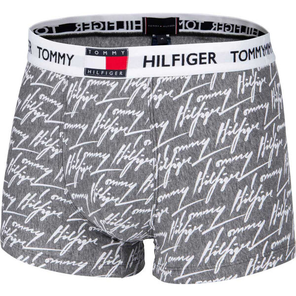 Tommy Hilfiger TRUNK PRINT Férfi boxeralsó, szürke, méret S