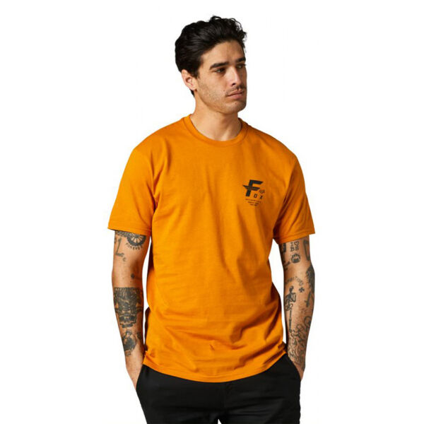 Fox BIG F SS PREMIUM Férfi póló, narancssárga, méret M