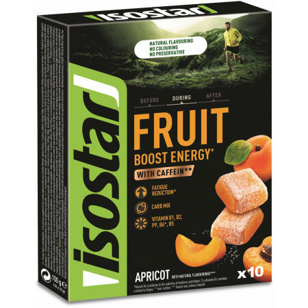 Isostar 10 x 10 G HIGH ENERGY FRUIT BOOST MERUŇKA - Energy želé