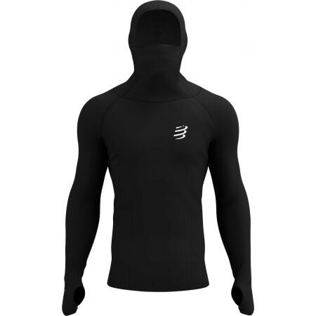 Men's functional sweatshirt - Compressport 3D THERMO ULTRALIGHT RACING HOODIE - 1